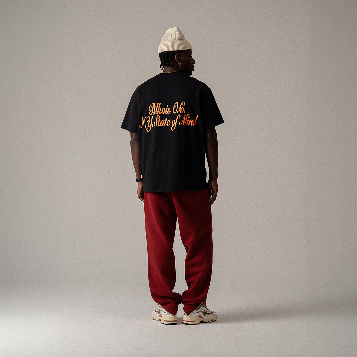 BLKVIS NY SWISH TEE - BLACK
