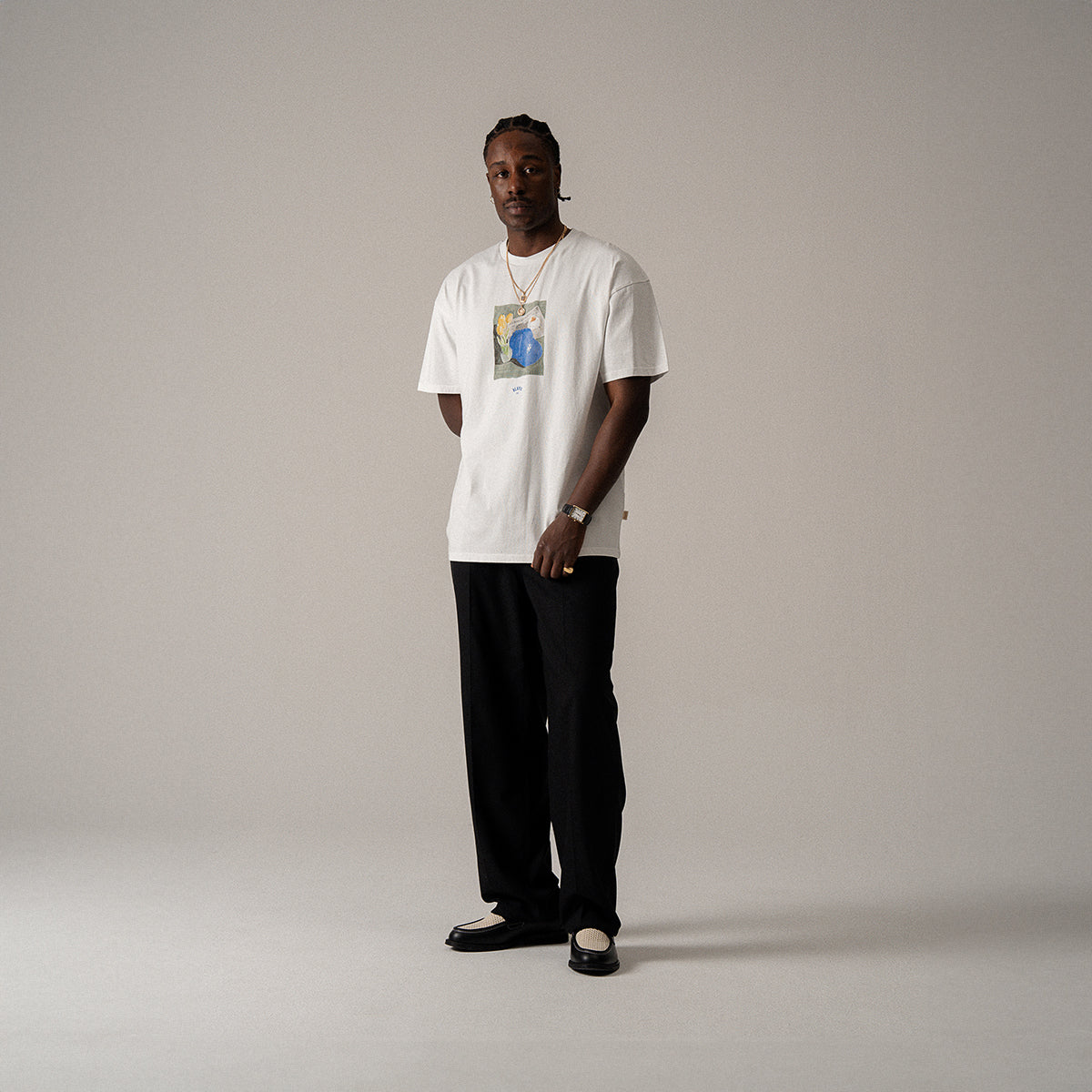 BLKVIS NY SUNRISE SIPS TEE - WHITE