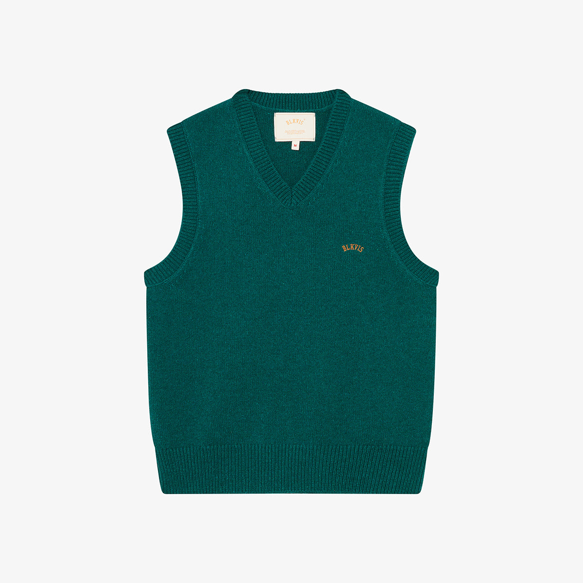 BLKVIS V NECK VEST - HUNTER GREEN