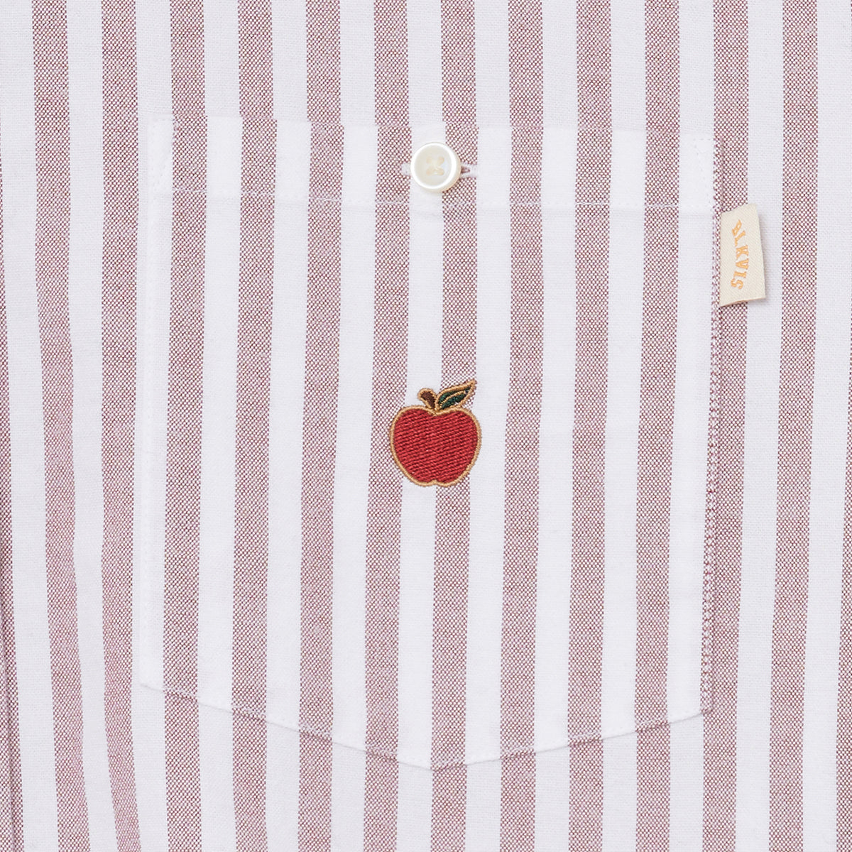 BLKVIS APPLE STRIPED SHIRT - MERLOT
