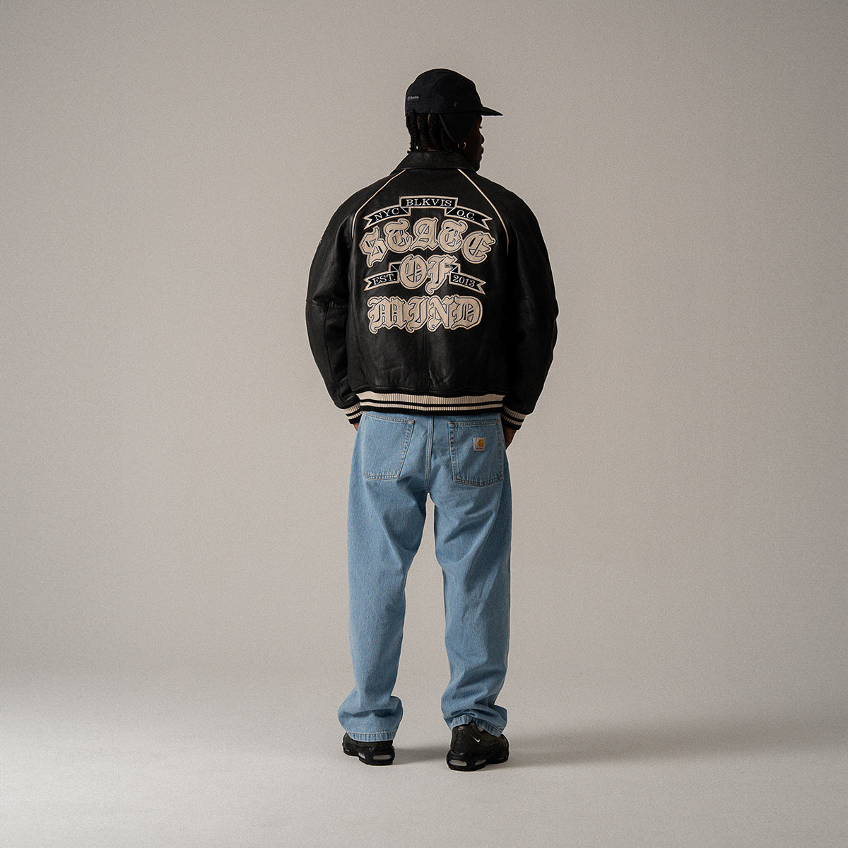 BLKVIS STATE LEATHER JACKET - BLACK