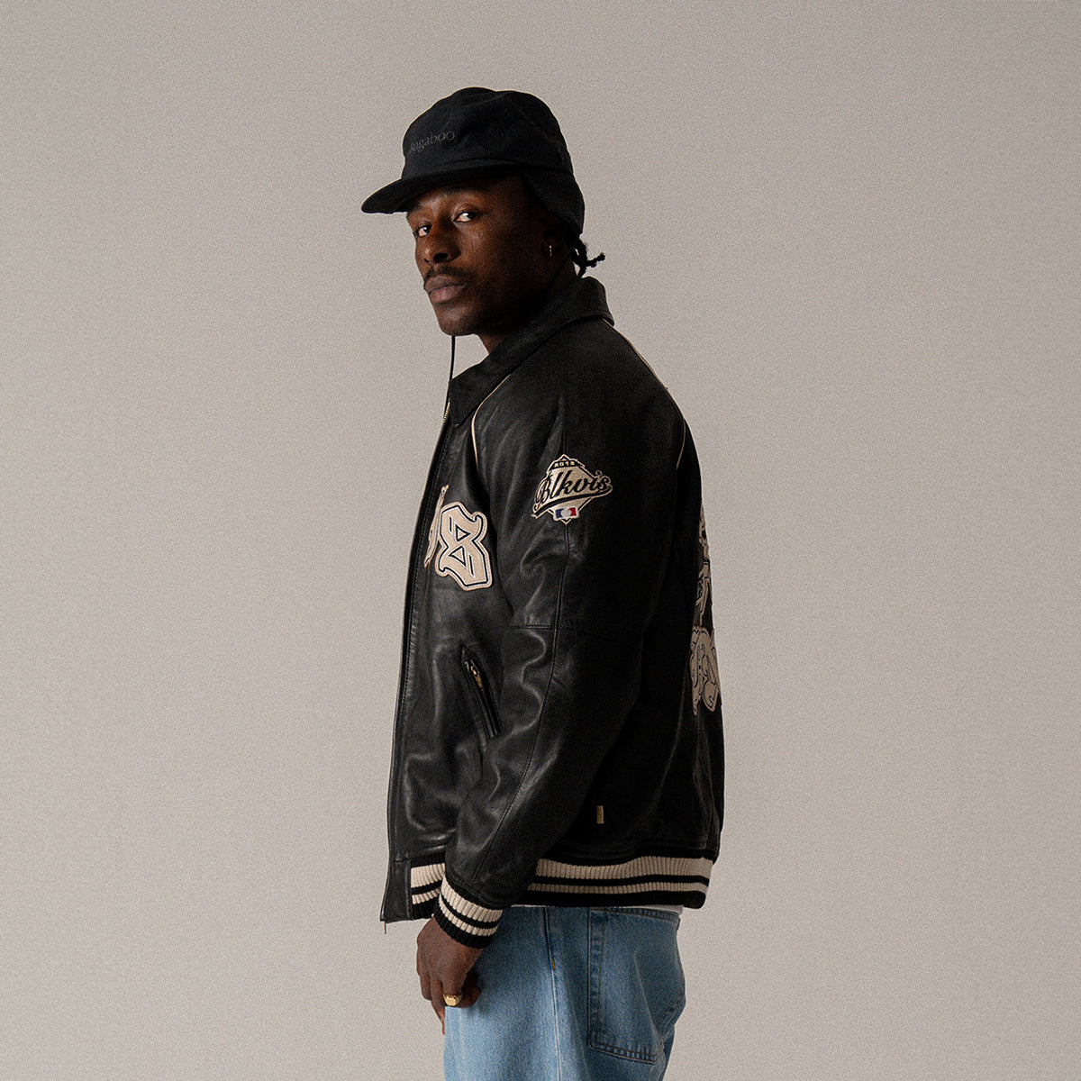 BLKVIS STATE LEATHER JACKET - BLACK
