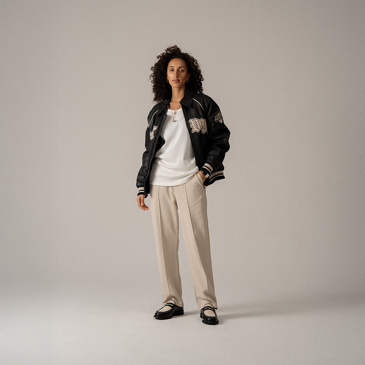 BLKVIS STATE LEATHER JACKET - BLACK