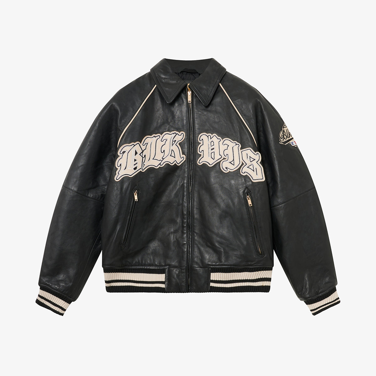 BLKVIS STATE LEATHER JACKET - BLACK
