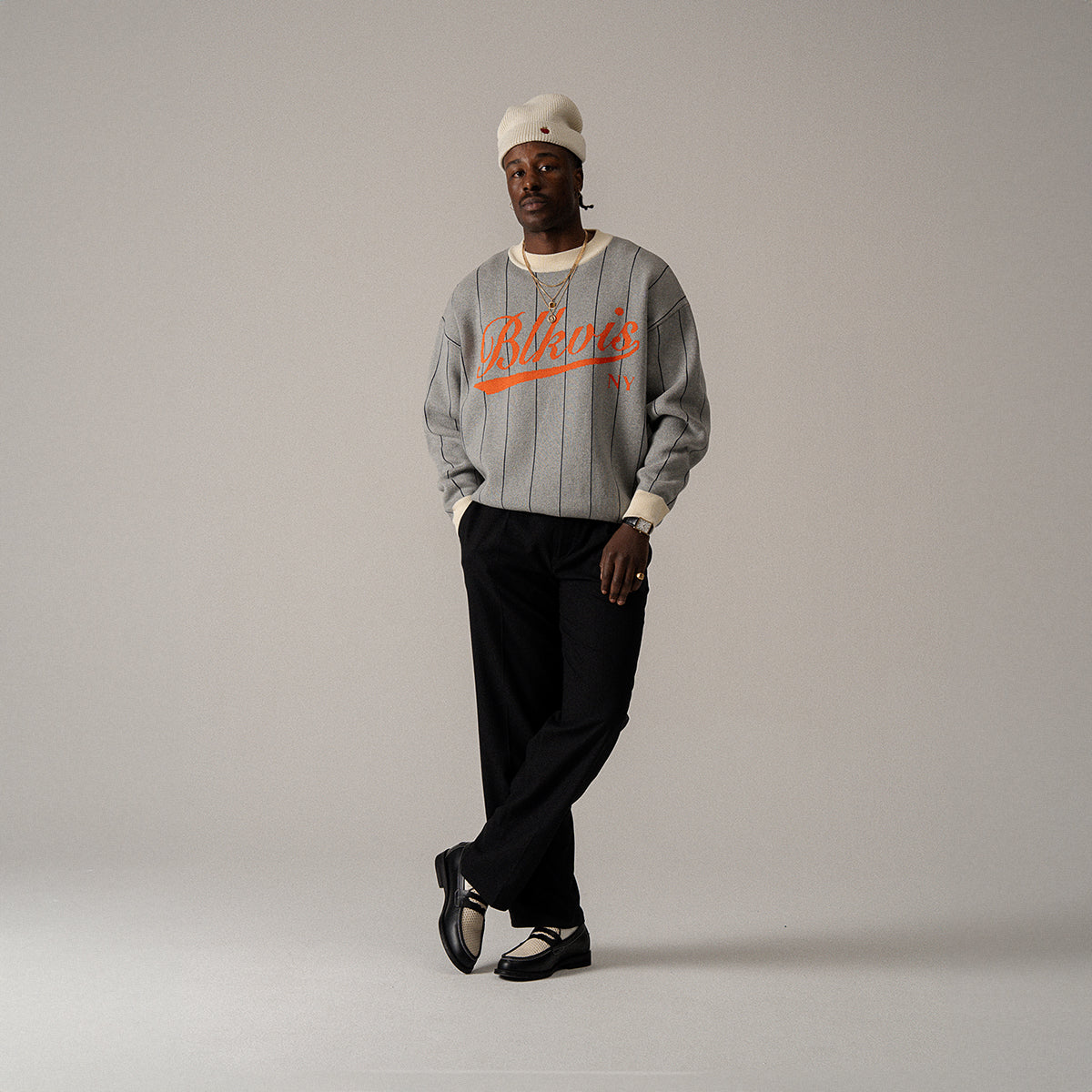 BLKVIS KNITTED SWEATER - ANTIQUE WHITE