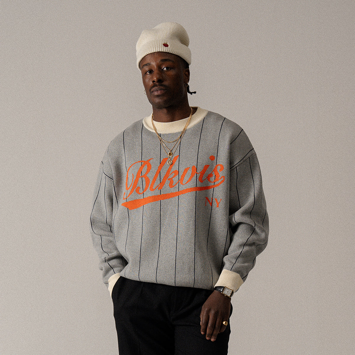 BLKVIS KNITTED SWEATER - ANTIQUE WHITE