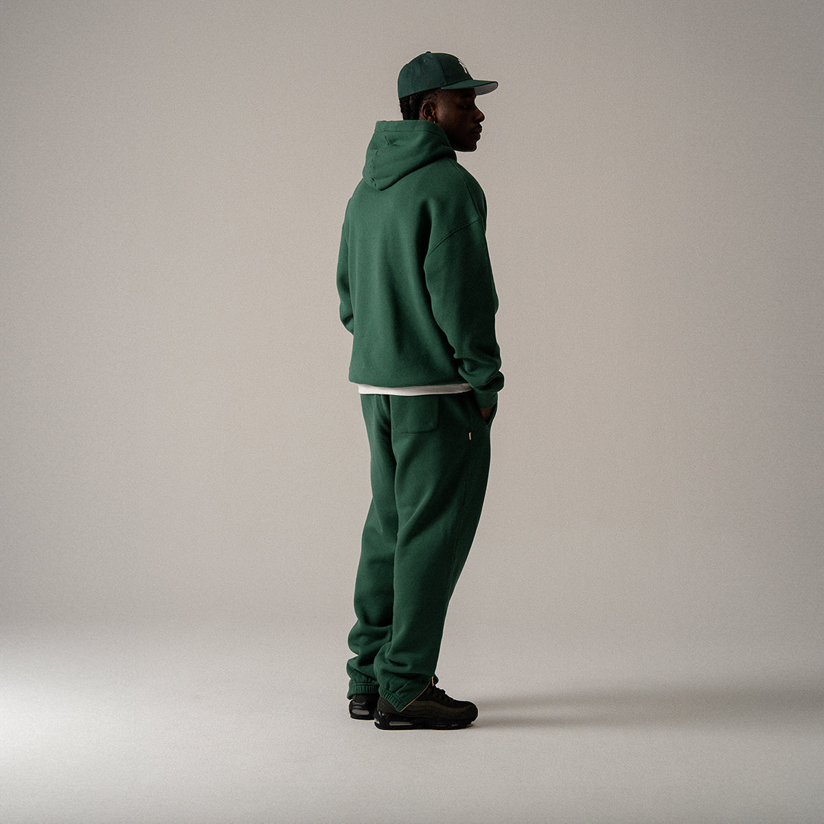 BLKVIS LOGO NY HOODY - HUNTER GREEN