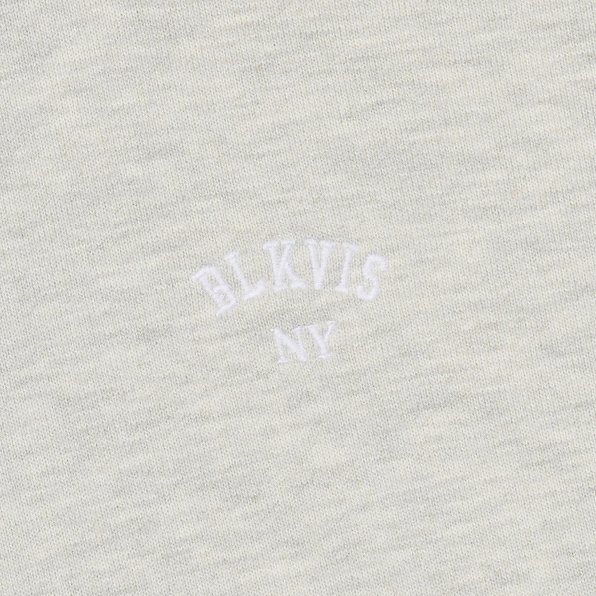 BLKVIS LOGO NY HOODY - LIGHT GREY HEATHER