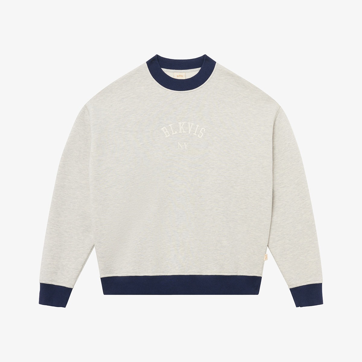 BLKVIS NY CREWNECK - LIGHT GREY HEATHER