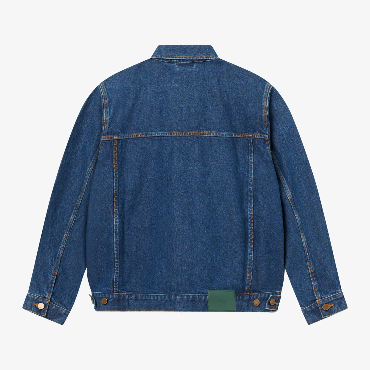 SCRIPT DENIM JACKET - MID BLUE