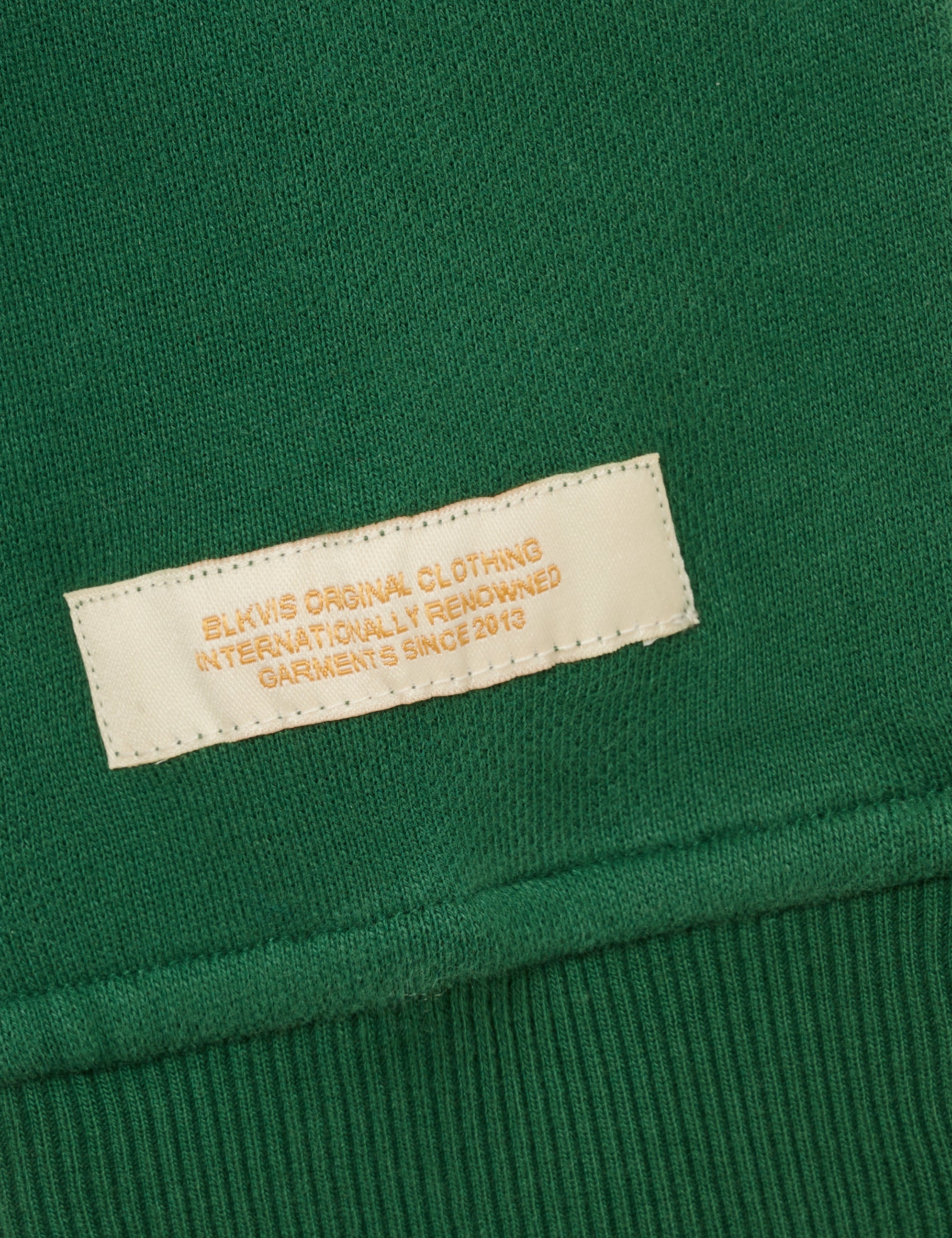 BLKVIS SCRIPT ZIP HOODIE - HUNTER GREEN