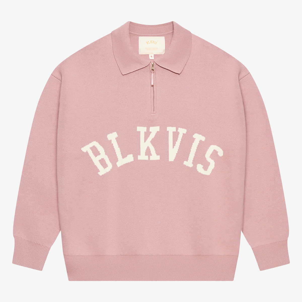 BLKVIS LOGO KNIT POLO SWEATER - LILAS