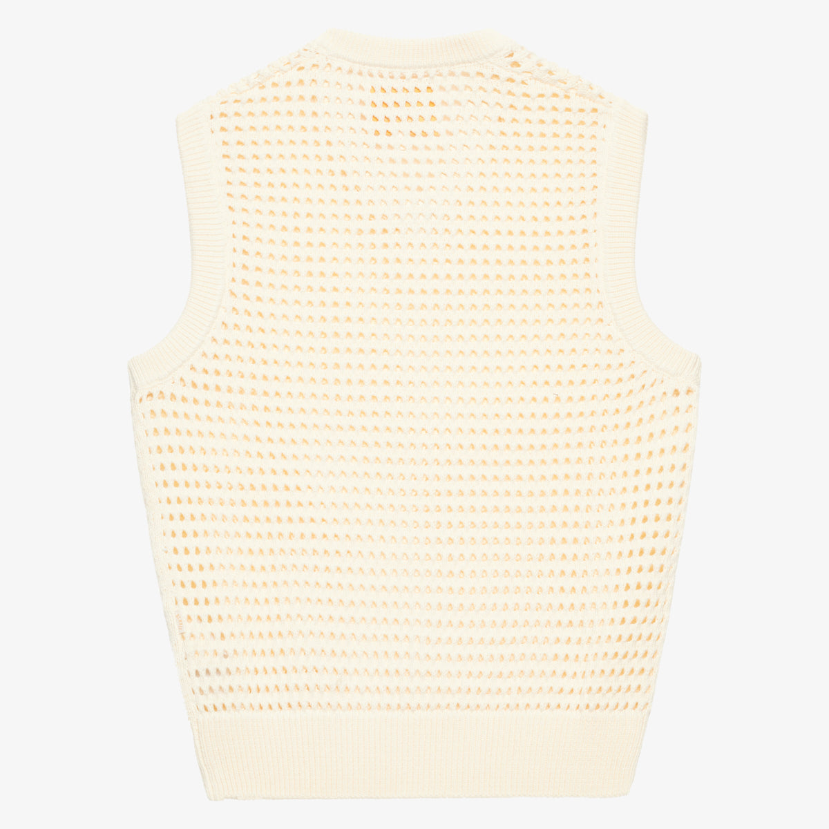 BLKVIS POINTELLE V-NECK VEST - ANTIQUE WHITE