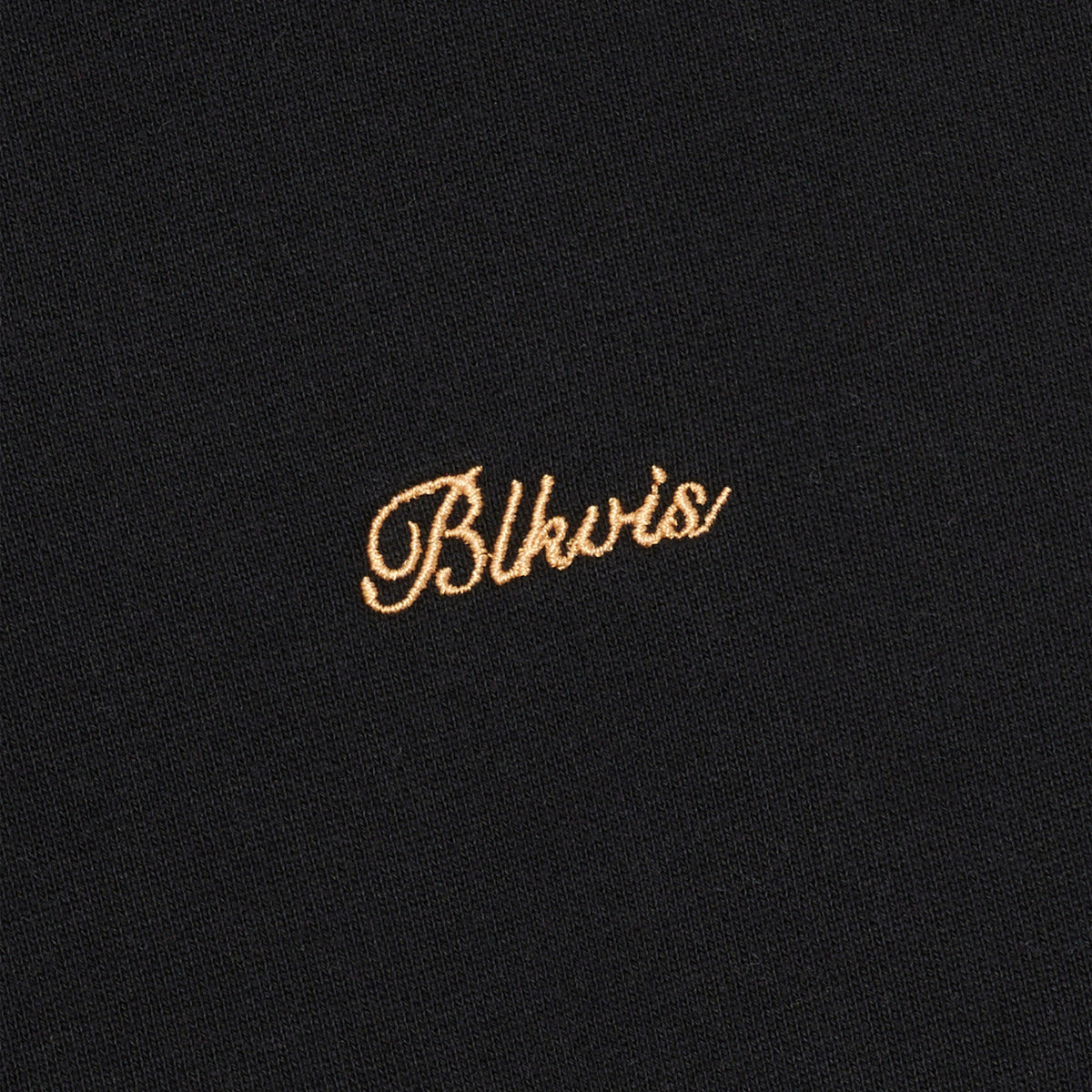BLKVIS SCRIPT POLO SWEATER - BLACK