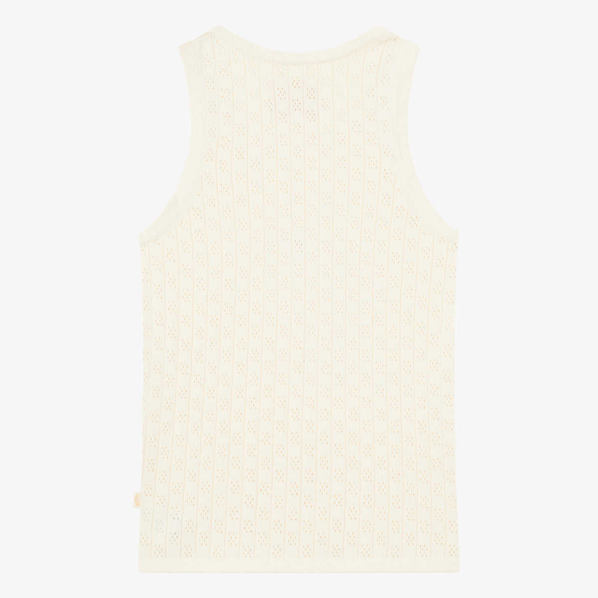BLKVIS POINTELLE SCRIPT TANK - ANTIQUE WHITE