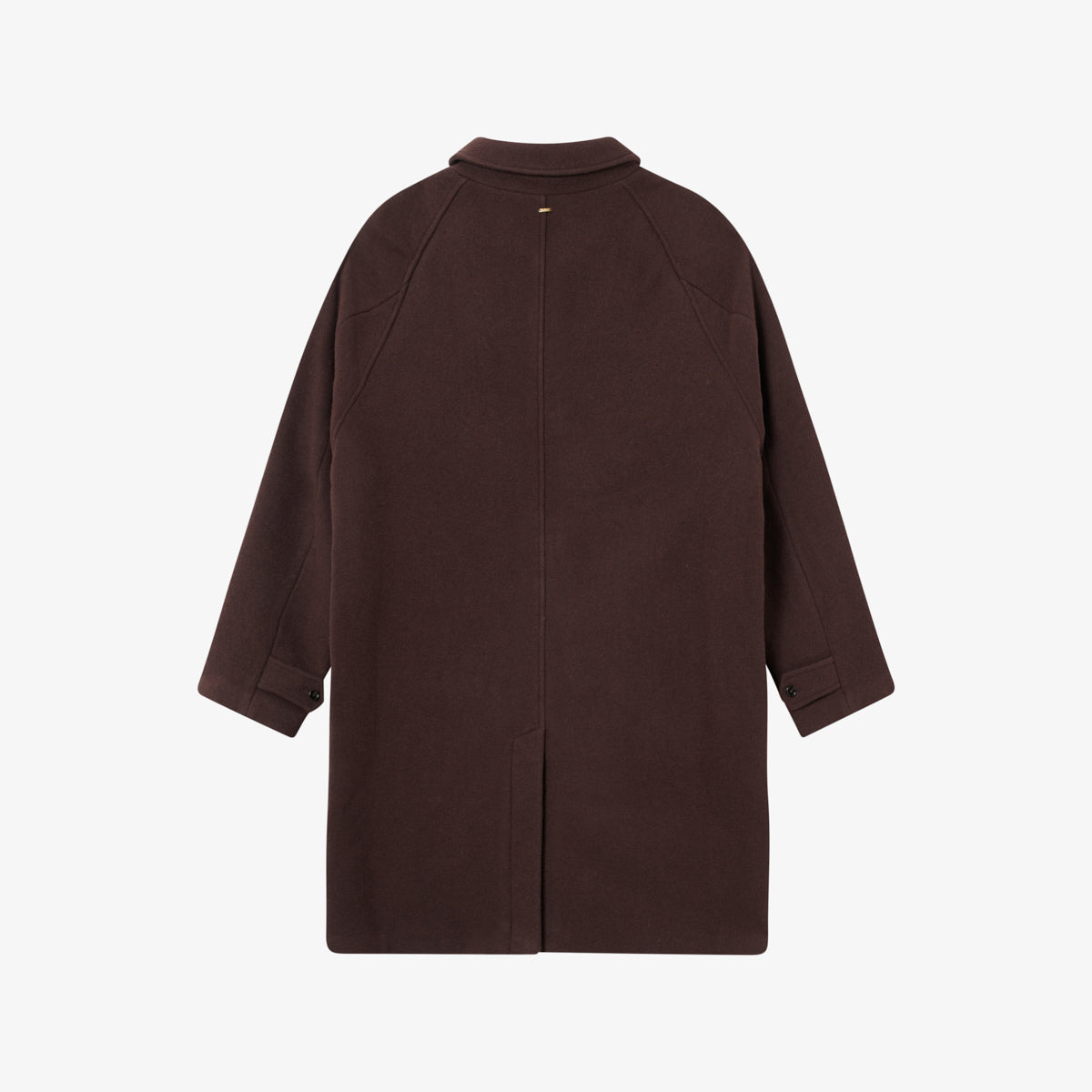 BLKVIS SCRIPT COAT - RAISIN