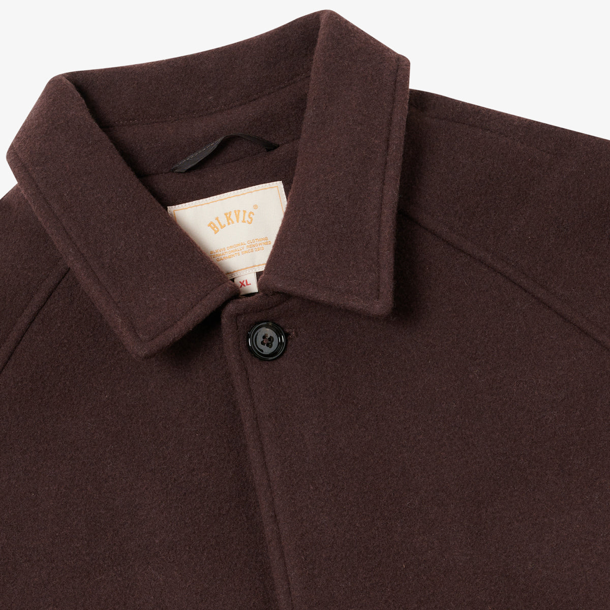 BLKVIS SCRIPT COAT - RAISIN