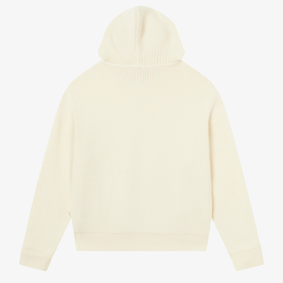 BLKVIS SCRIPT HEAVY KNIT HOODY - ANTIQUE WHITE