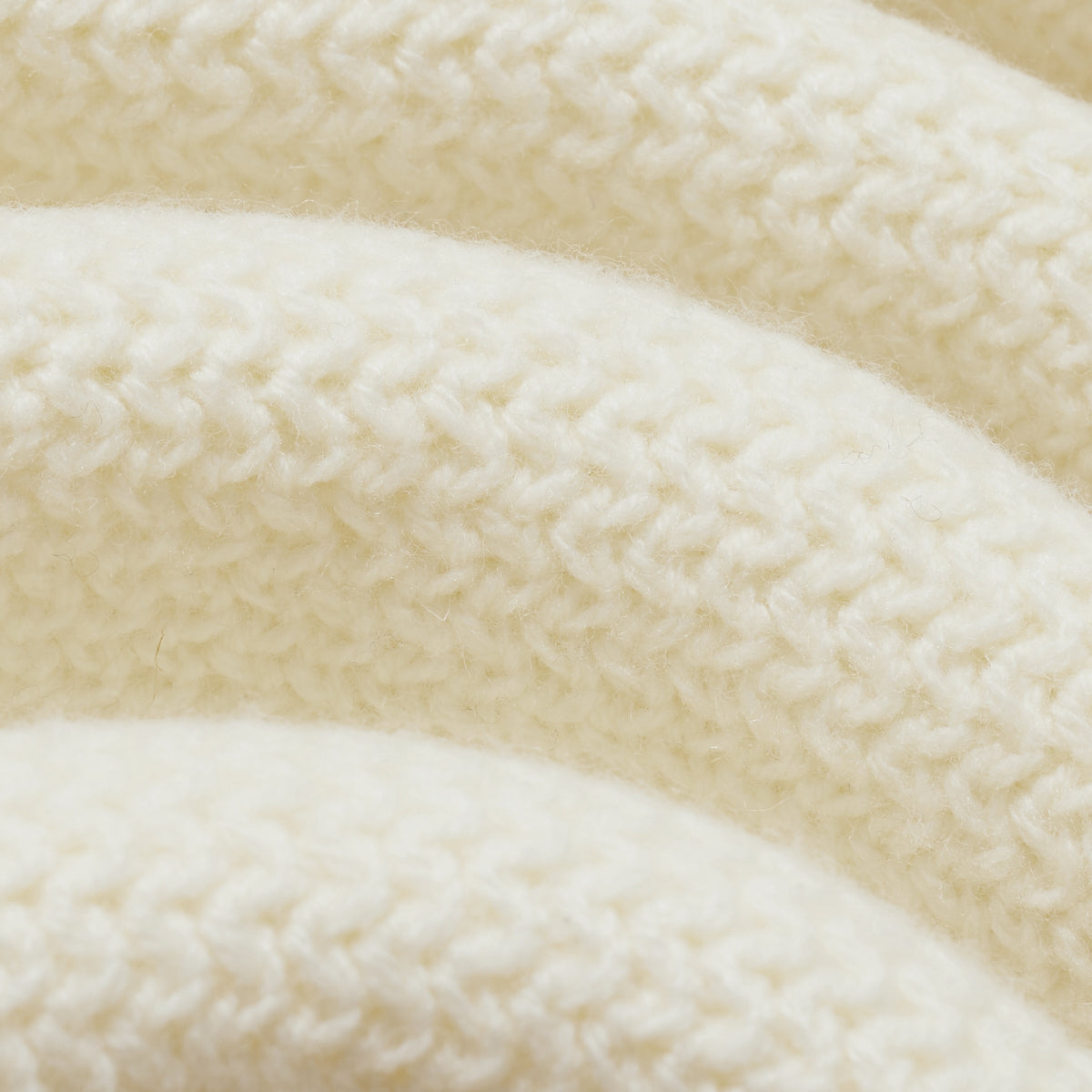 BLKVIS SCRIPT HEAVY KNIT HOODY - ANTIQUE WHITE