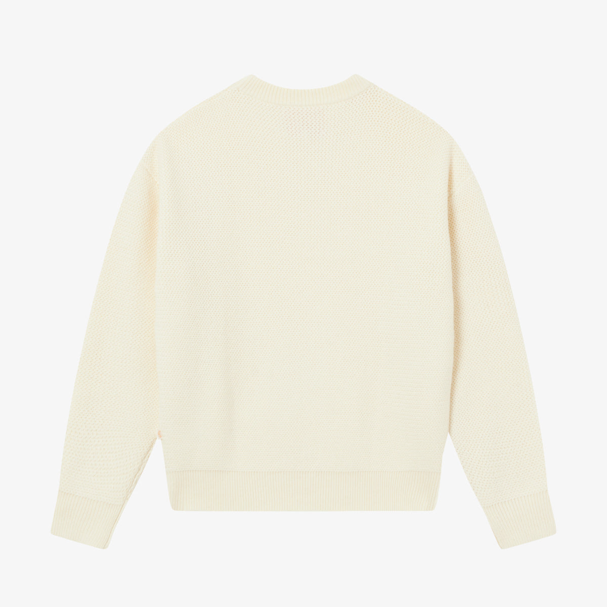 BLKVIS SCRIPT HEAVY KNIT SWEATER - ANTIQUE WHITE