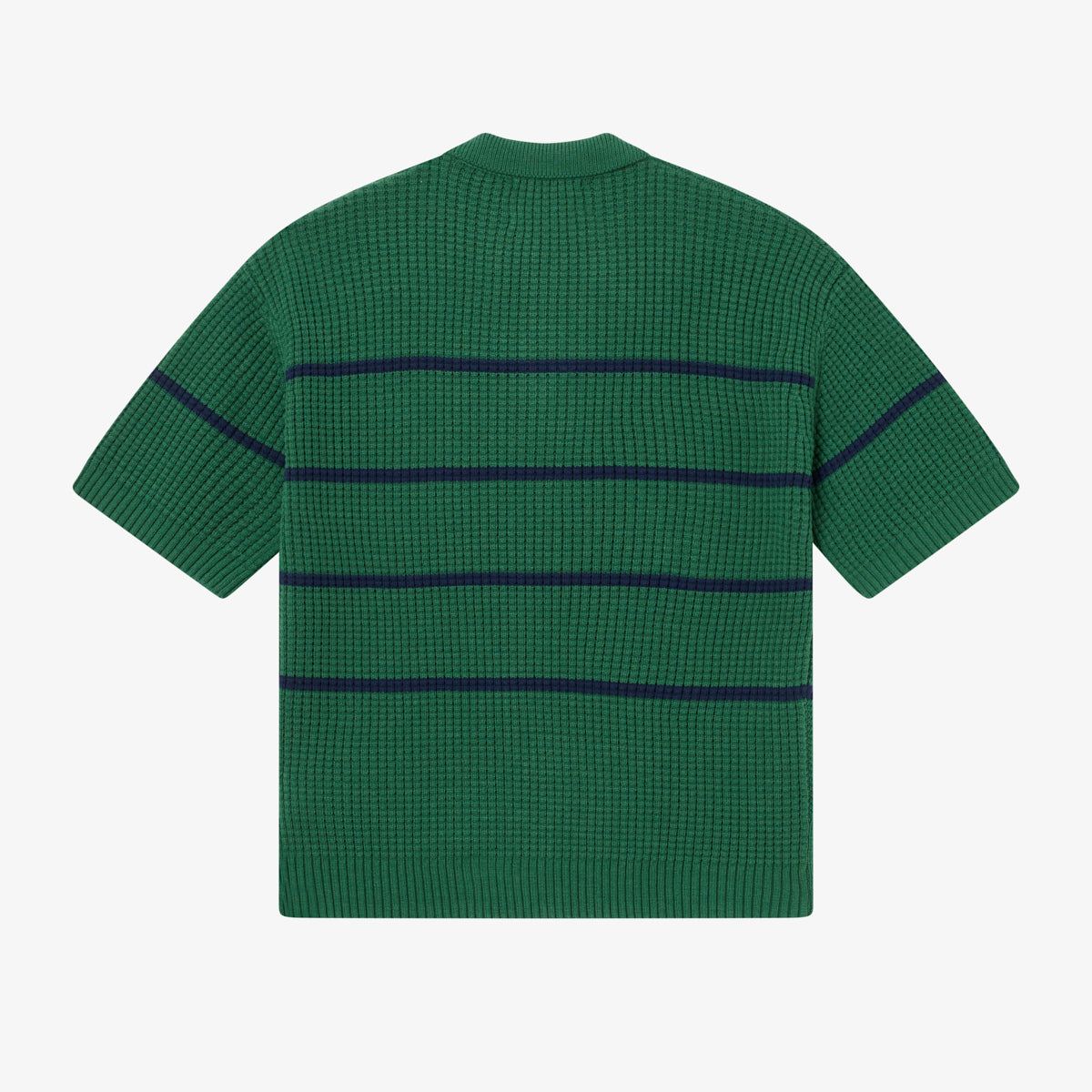 BLKVIS WAFFLE KNIT POLO - HUNTER GREEN