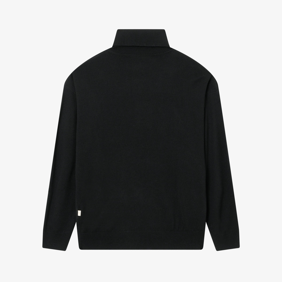 BLKVIS SCRIPT ROLLNECK SWEATER - BLACK