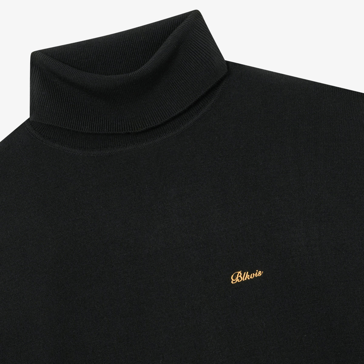 BLKVIS SCRIPT ROLLNECK SWEATER - BLACK