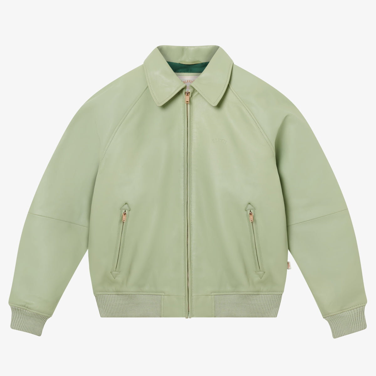 SOURCE LEATHER JACKET - LAUREL GREEN