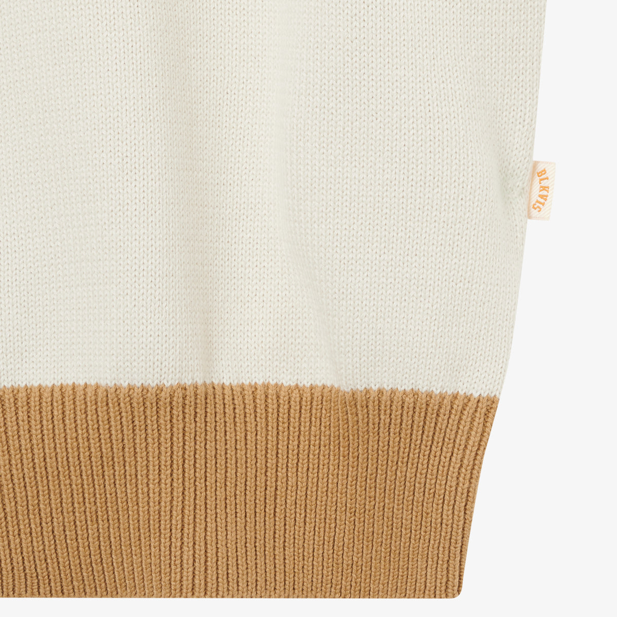 PATCHWORK KNITTED CREWNECK - LAUREL GREEN