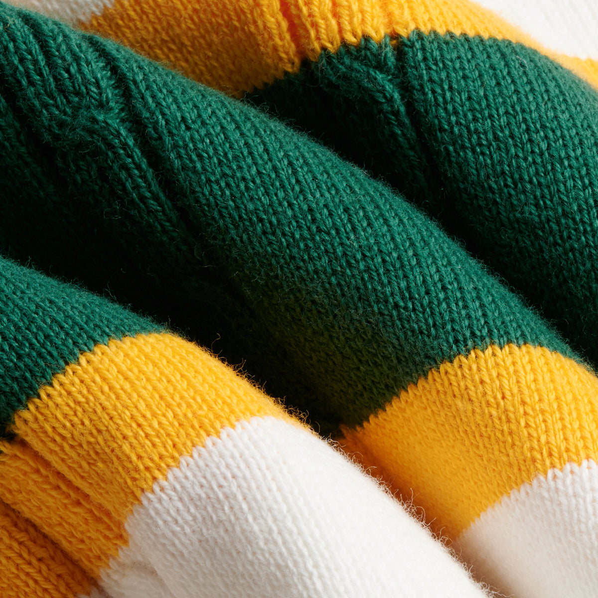 CABLE KNIT LONGSLEEVE POLO - WHITE