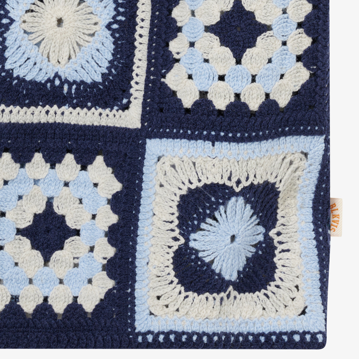 CROCHET GRANNY SHIRT - PEACOAT