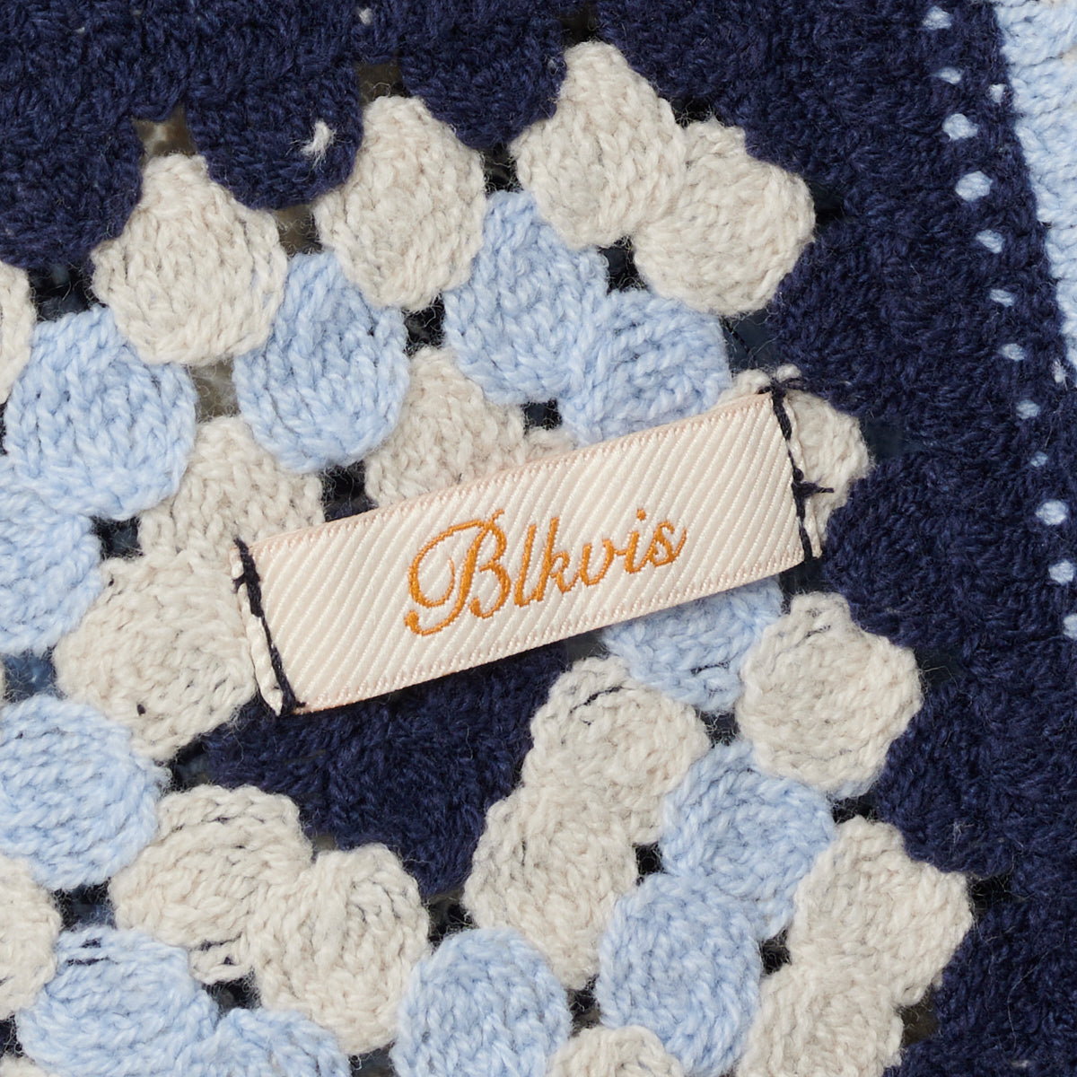 CROCHET GRANNY SHIRT - PEACOAT