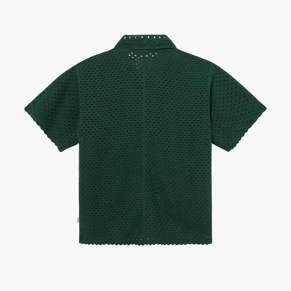 CROCHET SHIRT - HUNTER GREEN