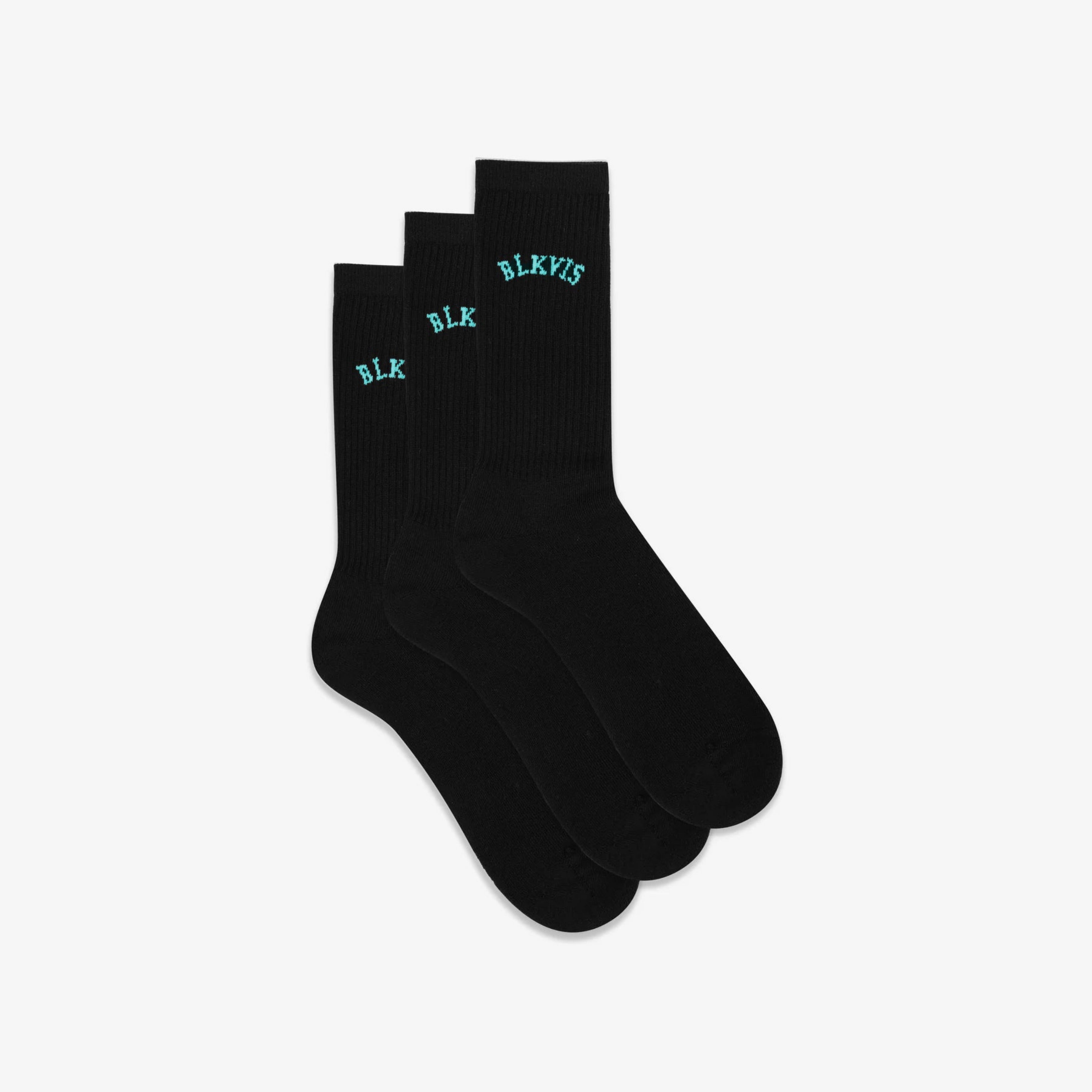 LOGO SOCKS 3-PACK - BLACK