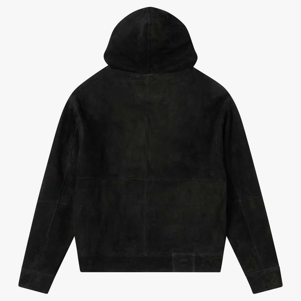 BLKVIS HOODED LEATHER JACKET - BLACK