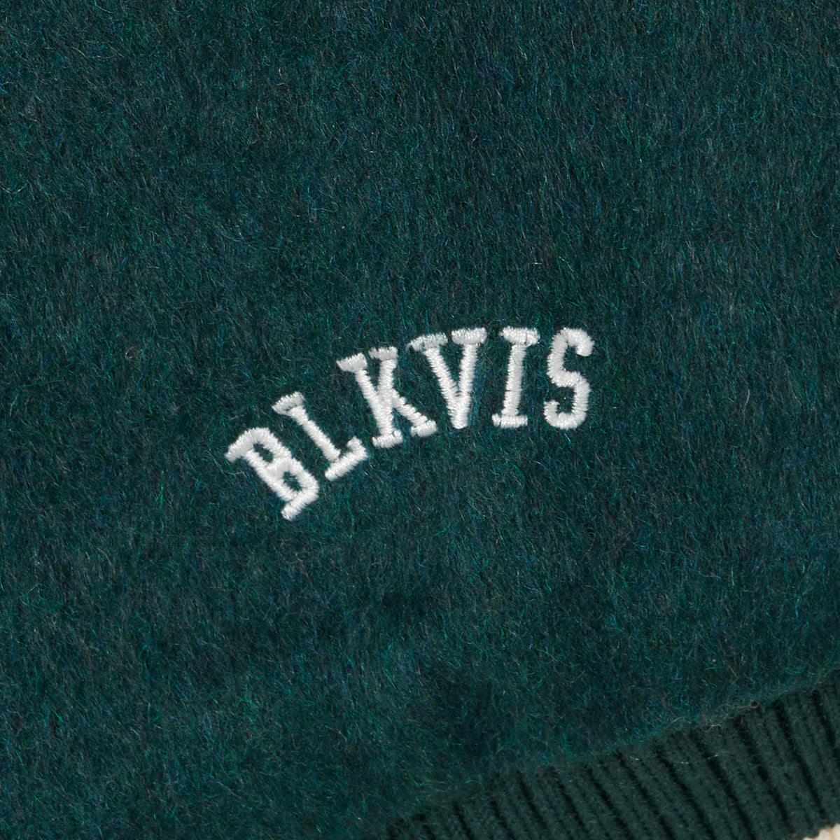 BLKVIS SOURCE WOOL TEDDY VARSITY JACKET - DARKEST SPRUCE