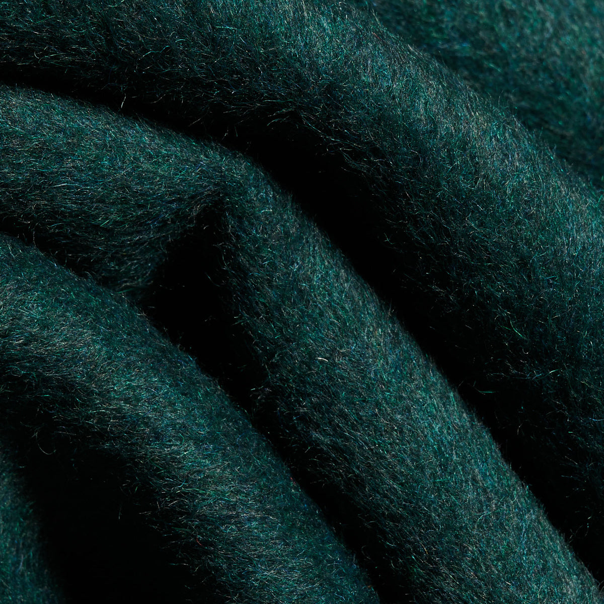 BLKVIS SOURCE WOOL TEDDY VARSITY JACKET - DARKEST SPRUCE