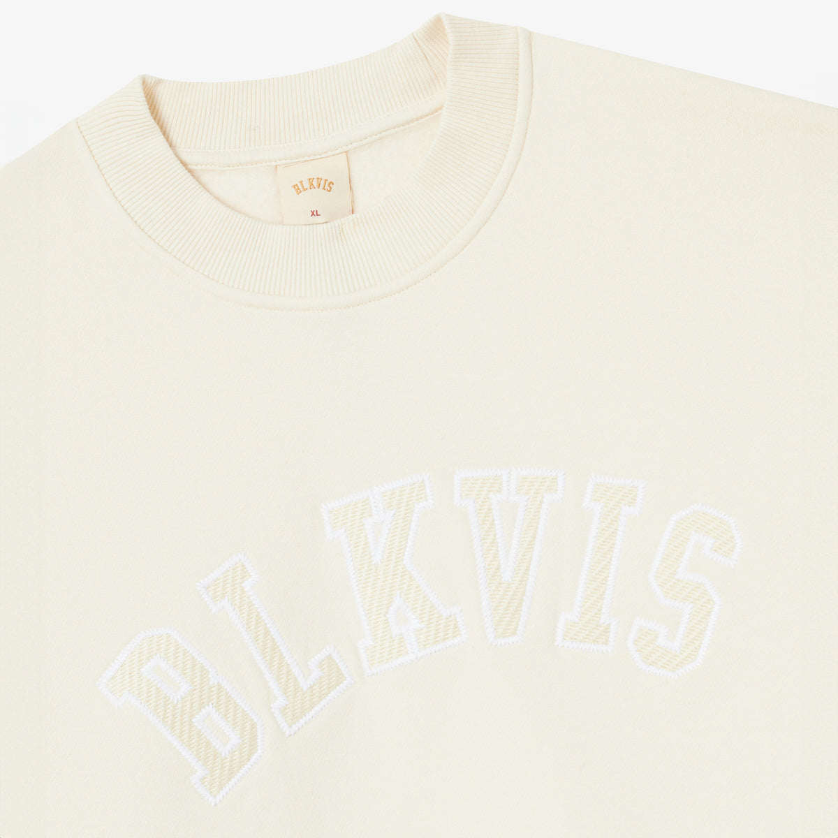 BLKVIS LOGO CREWNECK - ANTIQUE WHITE