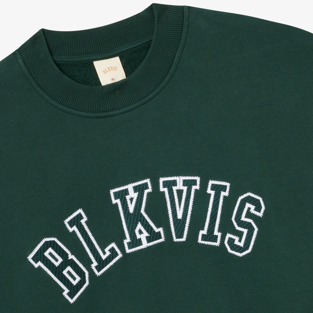 BLKVIS LOGO CREWNECK - DARKEST SPRUCE