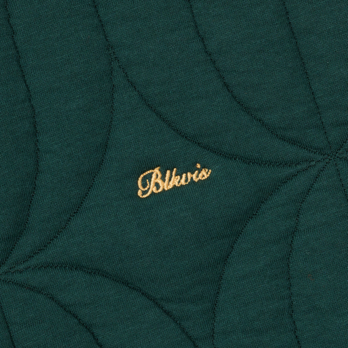 BLKVIS SCRIPT QUILTED CREWNECK - DARKEST SPRUCE