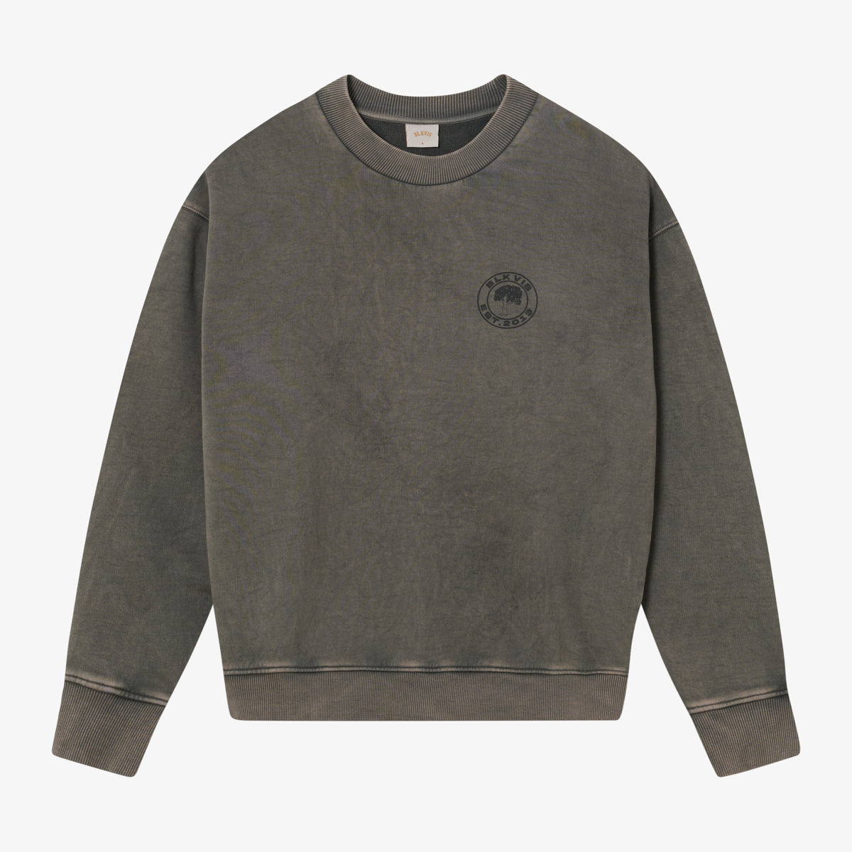 BLKVIS SOURCE GMT DYE CREWNECK - BLACK