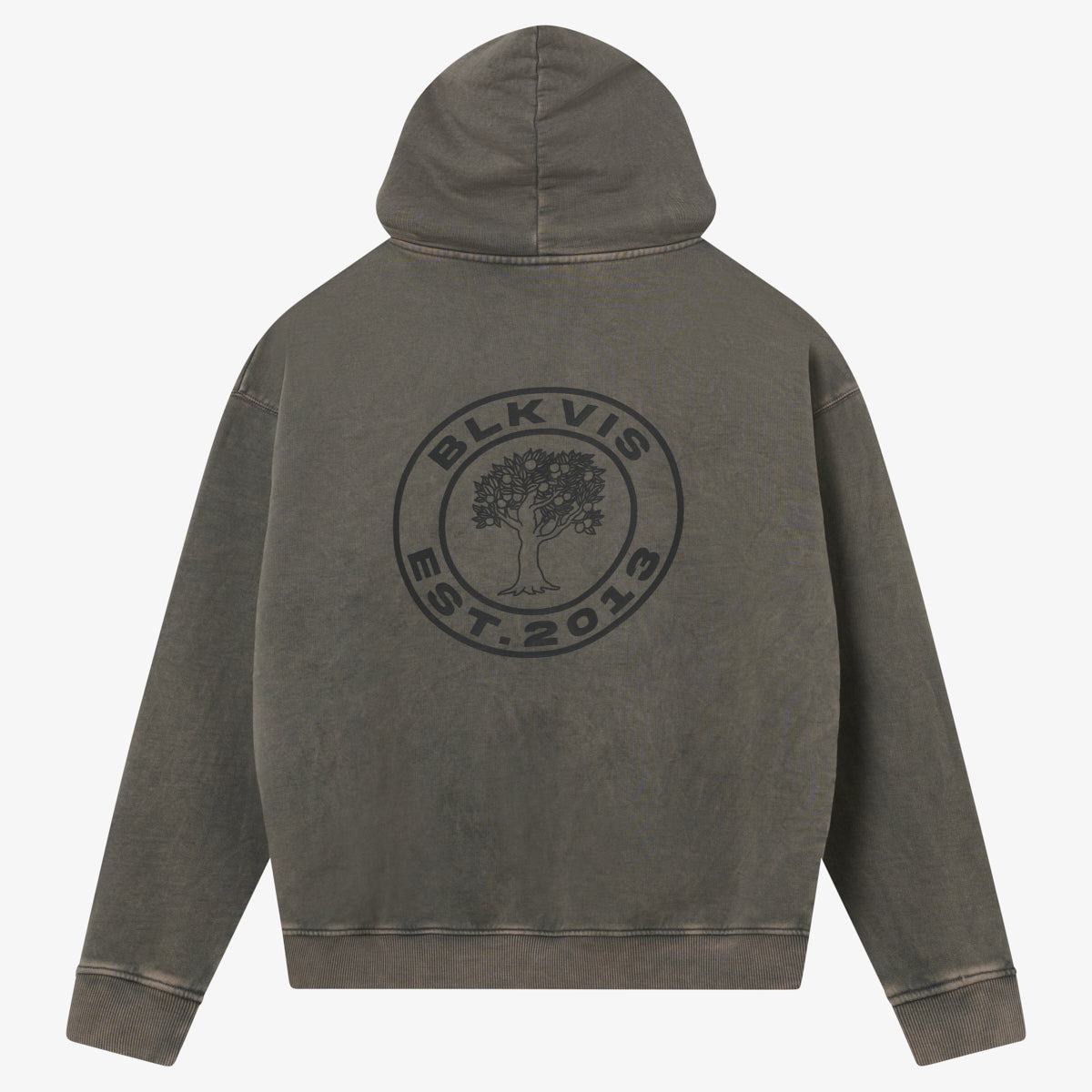 BLKVIS SOURCE GMT DYE HOODY - BLACK