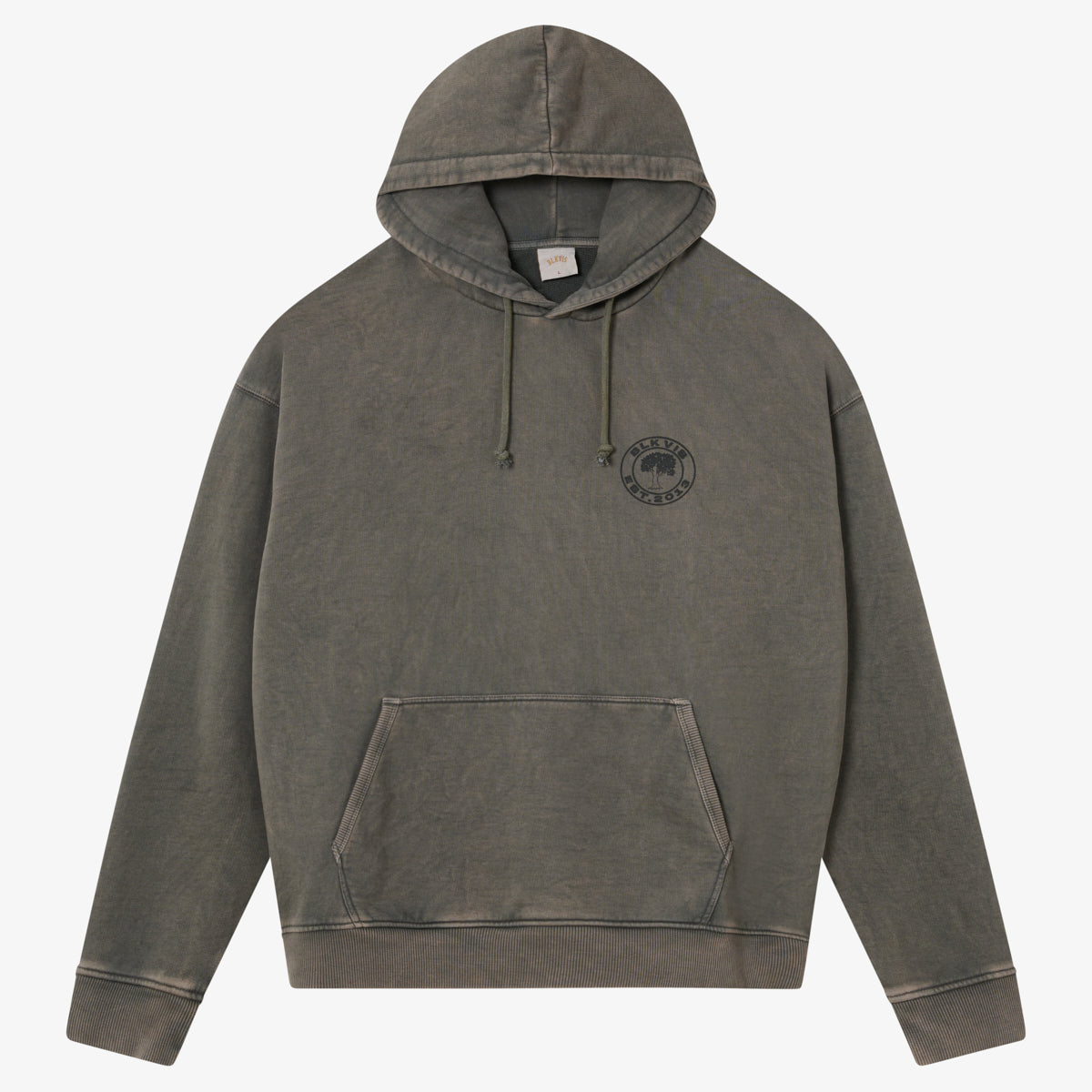 BLKVIS SOURCE GMT DYEHOODY - BLACK