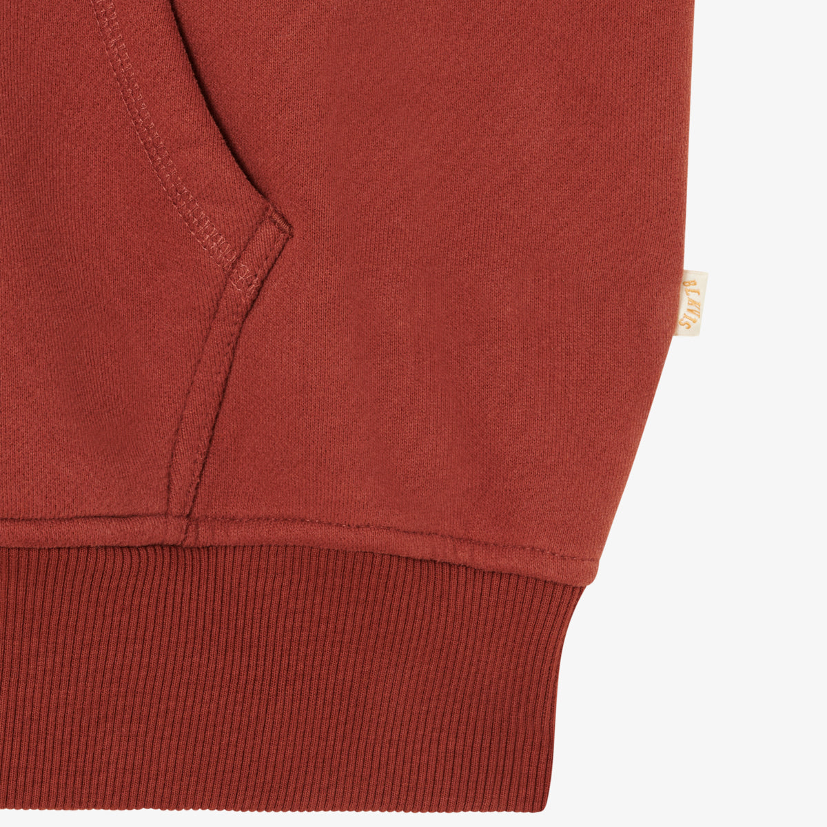 BLKVIS SCRIPT ZIP HOODY - MADDER BROWN