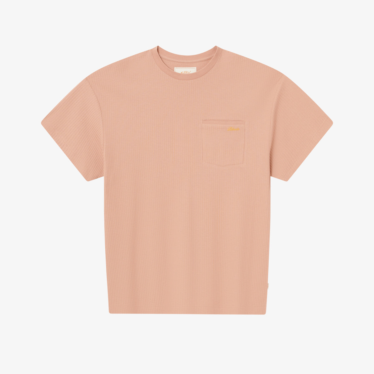 BLKVIS SCRIPT POINTELLE TEE - CAFE AU LAIT