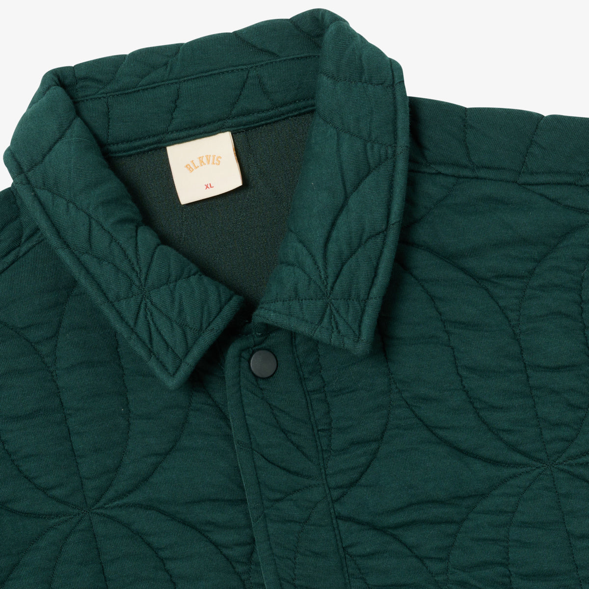 BLKVIS SCRIPT QUILTED SHIRT - DARKEST SPRUCE