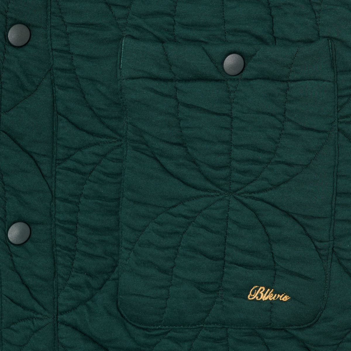 BLKVIS SCRIPT QUILTED SHIRT - DARKEST SPRUCE