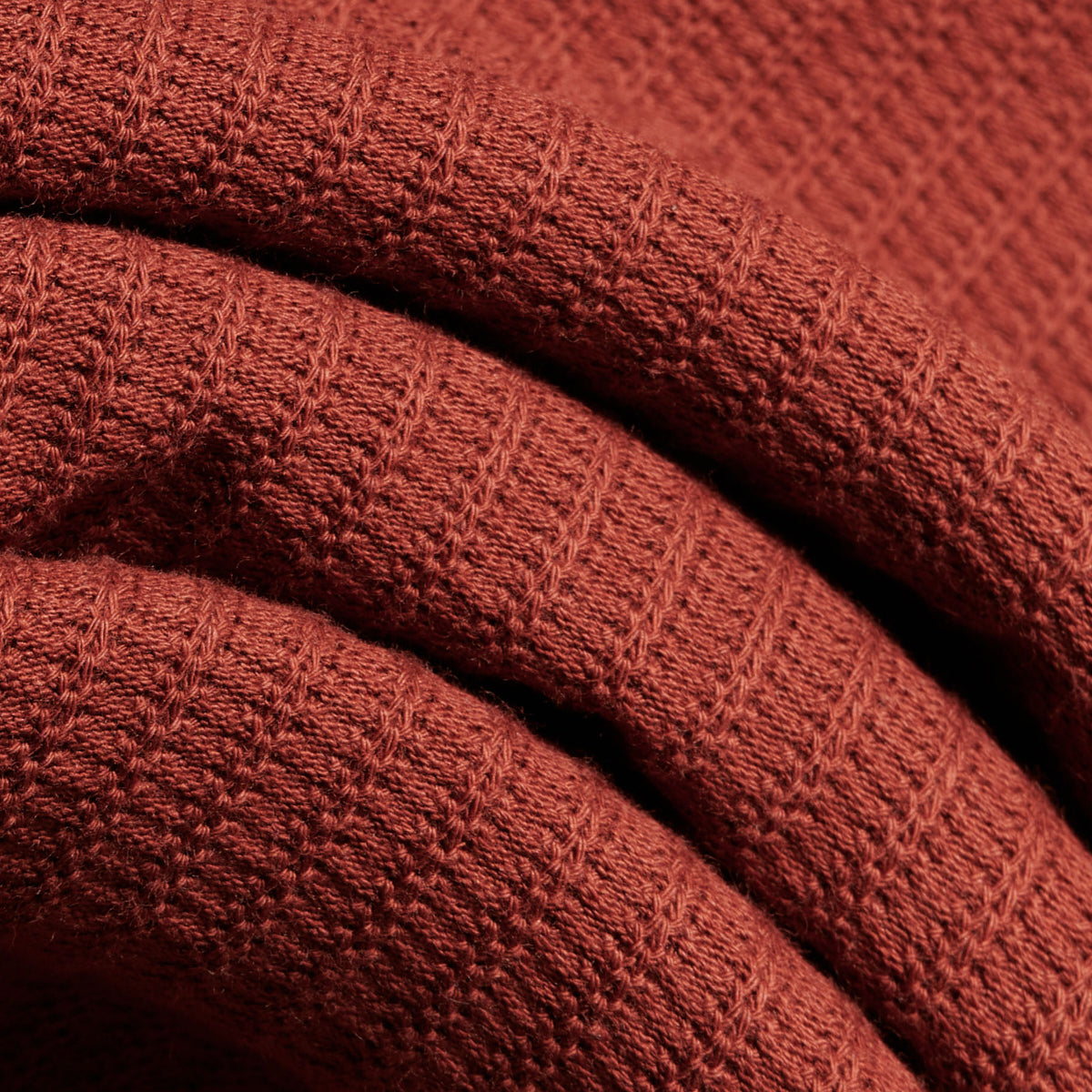 BLKVIS SCRIPT POINTELLE LONGSLEEVE POLO - MADDER BROWN