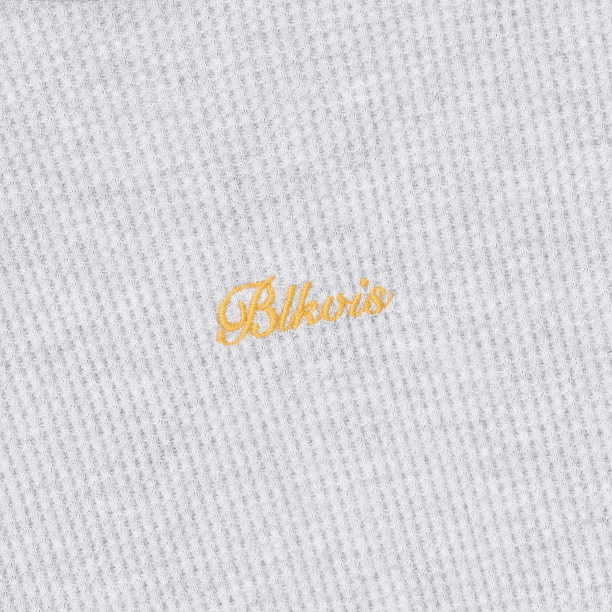 BLKVIS SCRIPT WAFFLE LONGSLEEVE - MID GREY HEATHER