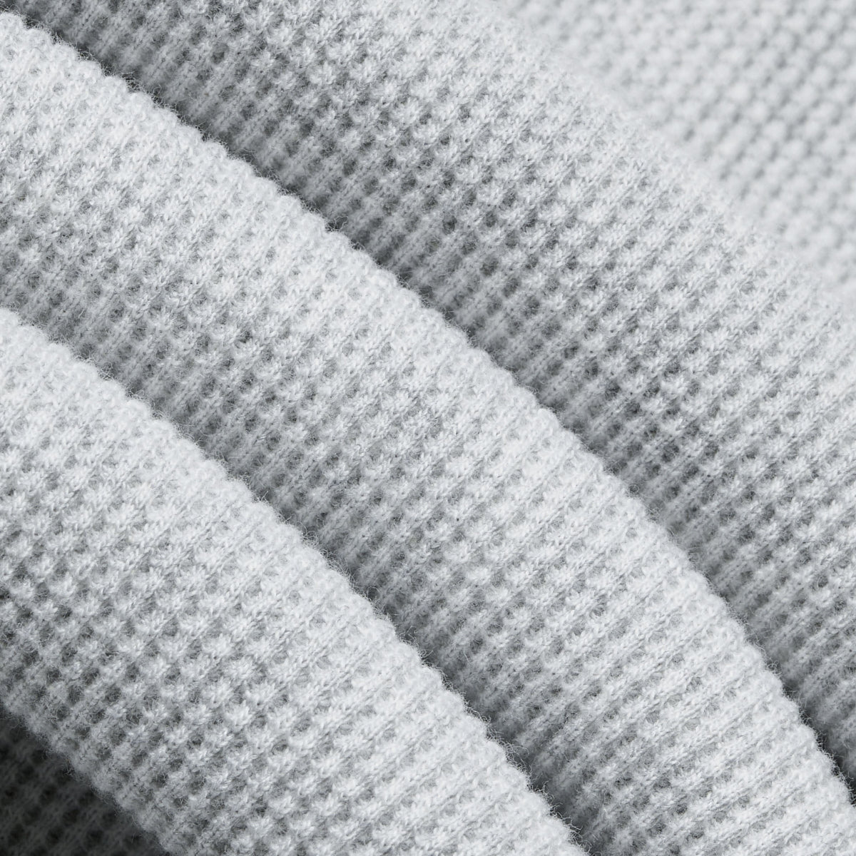 BLKVIS SCRIPT WAFFLE LONGSLEEVE - MID GREY HEATHER